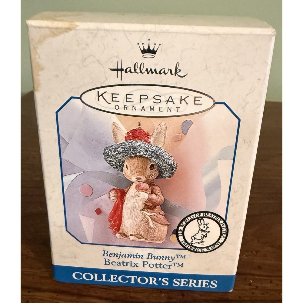 Hallmark Keepsake Ornament Benjamin Bunny Beatrix Potter 1998‎ w/ Box